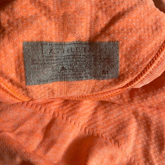 Athleta Fastest Track Ruched Orange Tank Top M - Picture 4 of 5